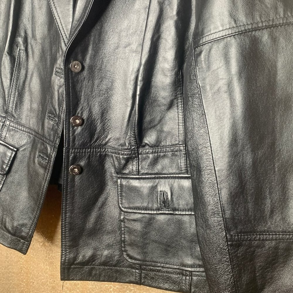 Plus Women's Leather Blazer / Jacket - Picture 5 of 5